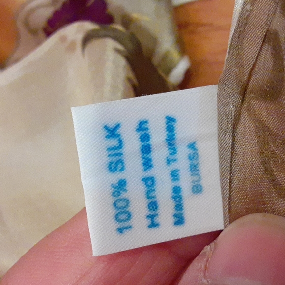 Soylu Ipek Hand Wash 100% Silk Rectagular Long  Scarf  16"×52.5" - Picture 11 of 11